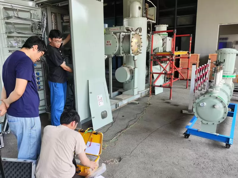 Cas de chronométrage et de tests de mouvement des disjoncteurs 110kV