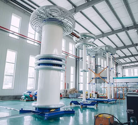 Salle d'essai haute tension
