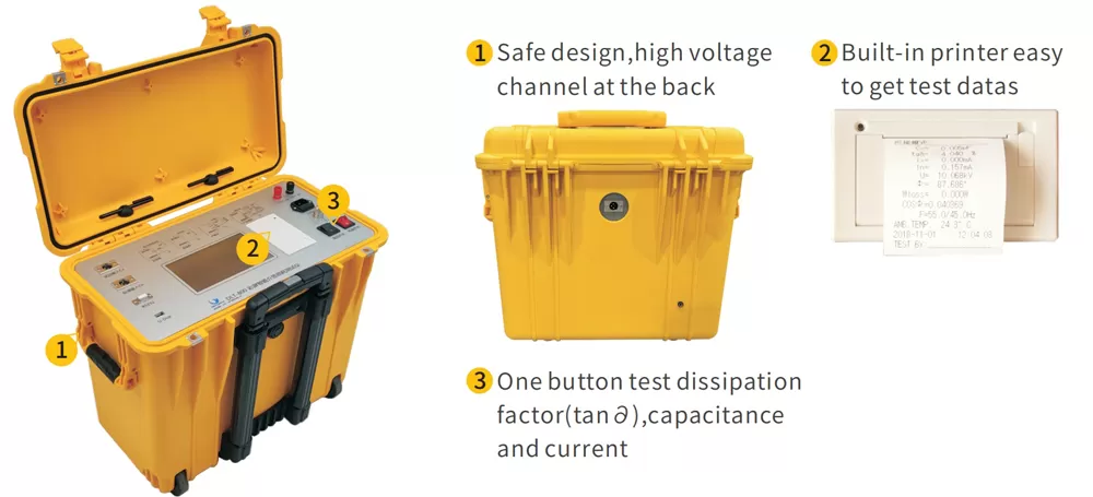 Features of DLT-800 Tan Delta Test System (12kV)