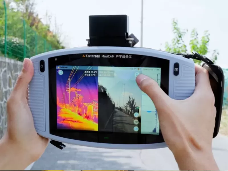 Imageur infrarouge acoustique miniCAM de nouvelle génération et imageur acoustique antidéflagrant de fuite